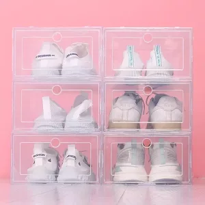 οργανωτής παπουτσιών, διαφανή κουτιά παπουτσιών, πλαστικά κουτιά παπουτσιών, στοιβαζόμενο κουτί παπουτσιών, πλαστική θήκη παπουτσιών