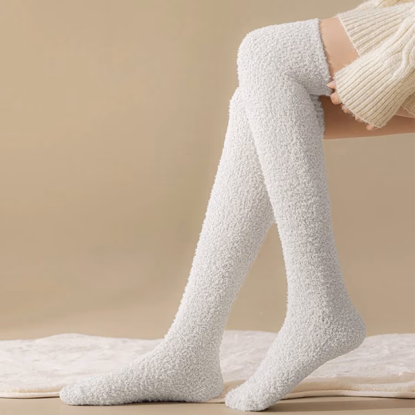 winter stockings, fleece stockings, thigh high socks, winter stockings for women, warm stockings