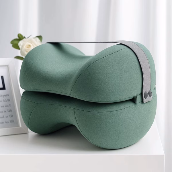 leg pillow, knee pillow, contoured knee pillow, memory foam knee pillow, knee pillow for side sleepers, between leg pillow, knee cushion, between knee pillow